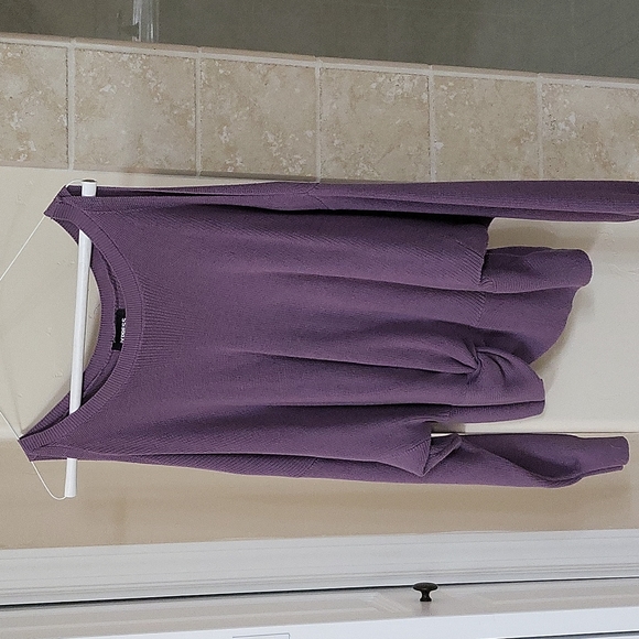 Express Sweaters - purple summer sweater